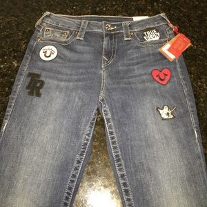 NWT TRUE RELIGION SUPER SKINNY JEANS SIZE 28
